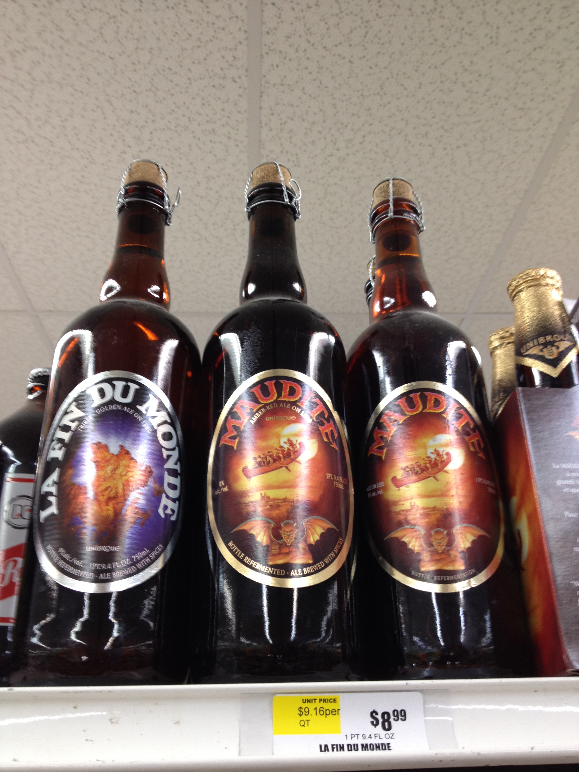 Unibroue craft beers from Quebec at Fine Fare in Harlem