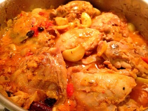 Preparing Indian-style Chicken with 40 Garlic Cloves