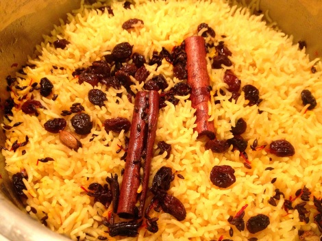 Basmati Rice with Saffron and Whole Spices